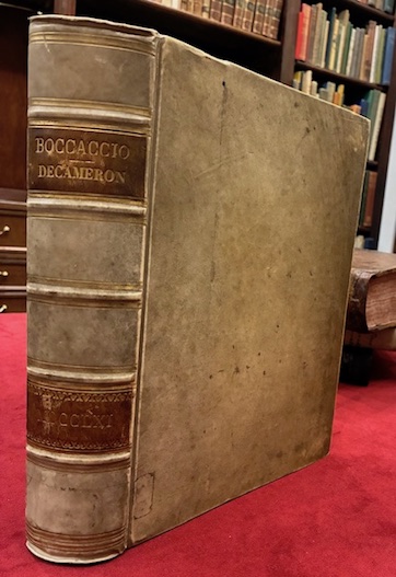 Giovanni Boccaccio Il Decameron di m. Gio. Boccaccio tratto dall'ottimo testo scritto da Fran.co D'Amaretto Mannelli sull'originale dell'Autore 1761 s.l. (Lucca) s.t. (Jacopo Giusti)